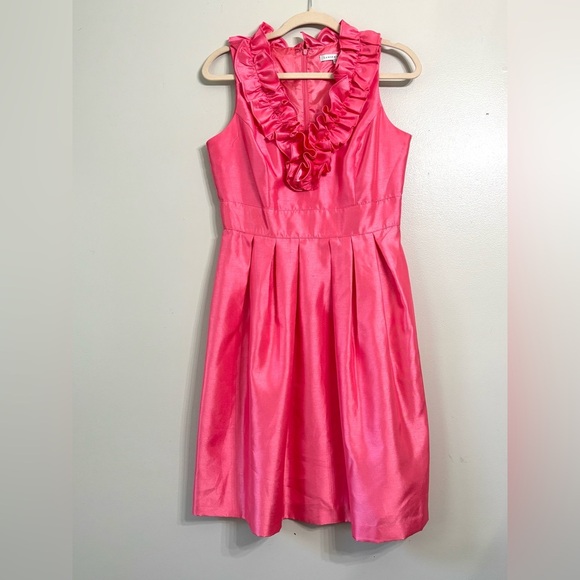 Sandra Darren Shimmering Pink Sleeveless Dress - Picture 1 of 6